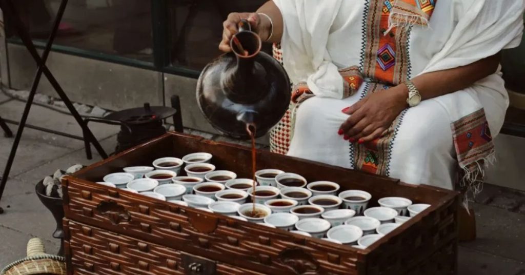 Traditional Ethiopian Coffee Ceremony